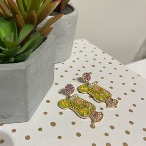Citrus Cocktail Rhinestone and Enamel Earrings